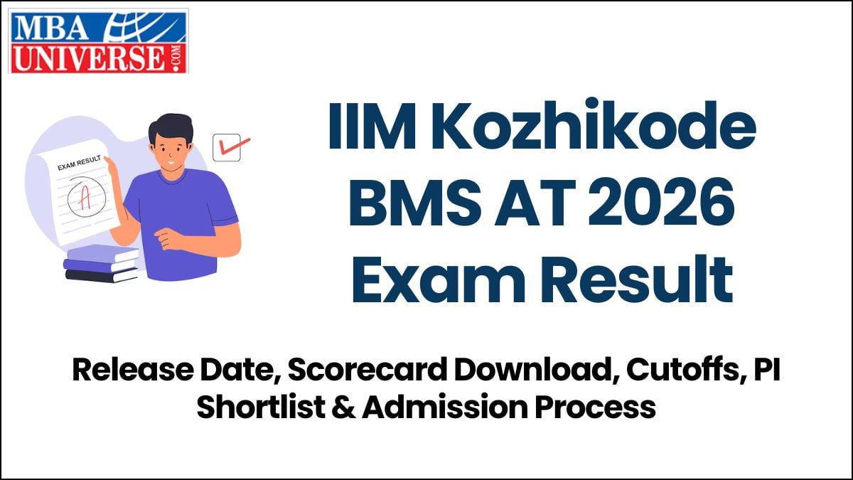 IIM Kozhikode BMS AT 2026 Exam Result
