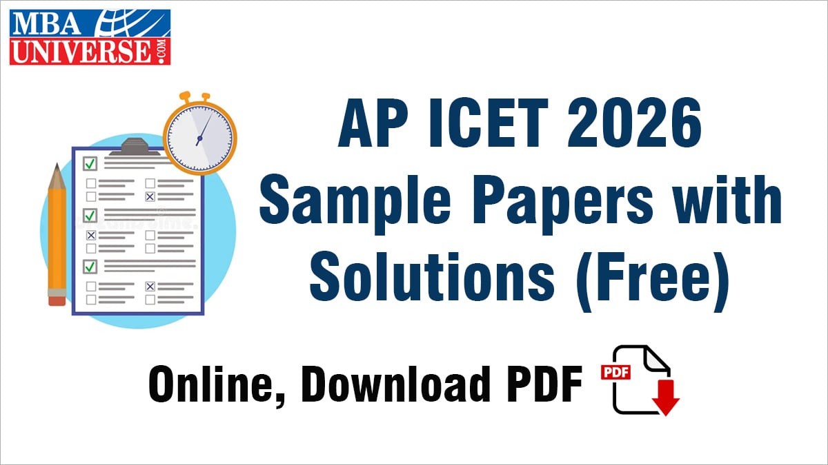 AP ICET Sample Papers with Solutions 2026