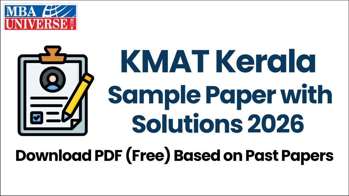 KMAT Kerala 2026 Sample Paper