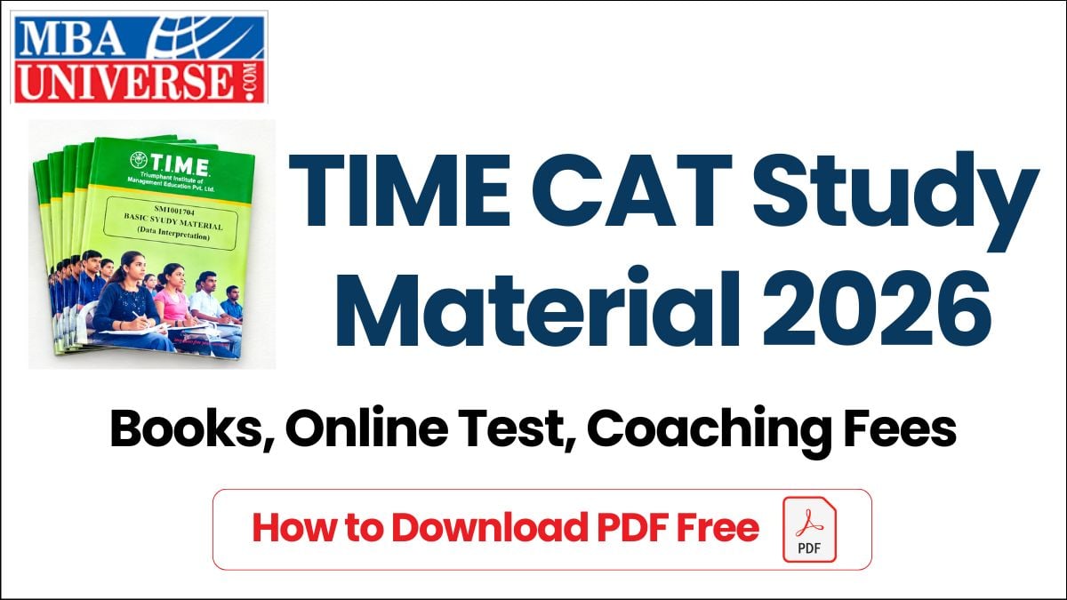 TIME CAT Study Material 2026