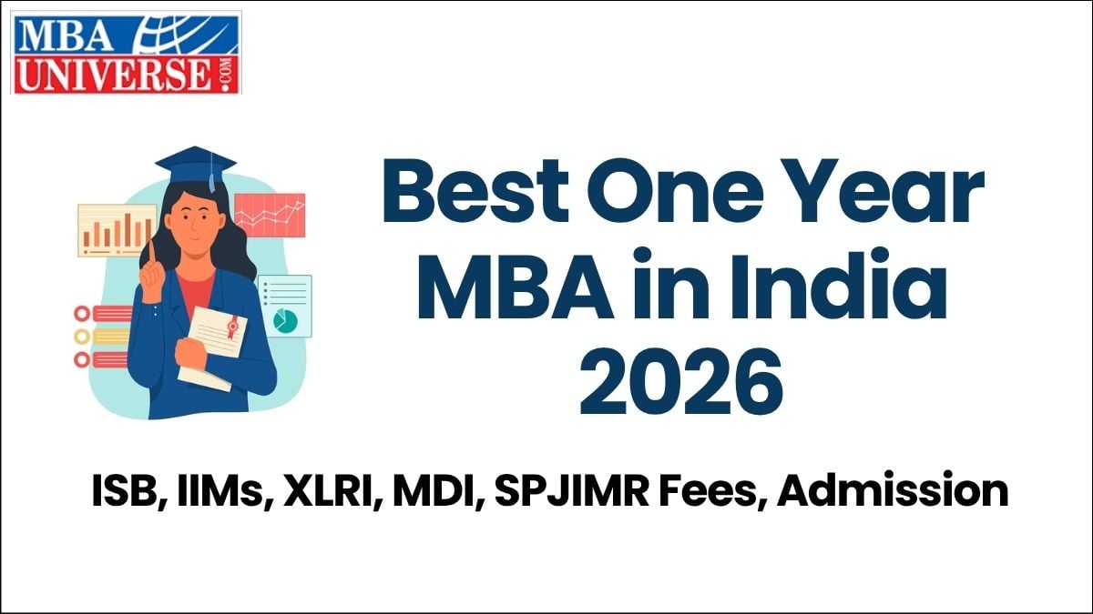 Best One Year MBA in India 2026