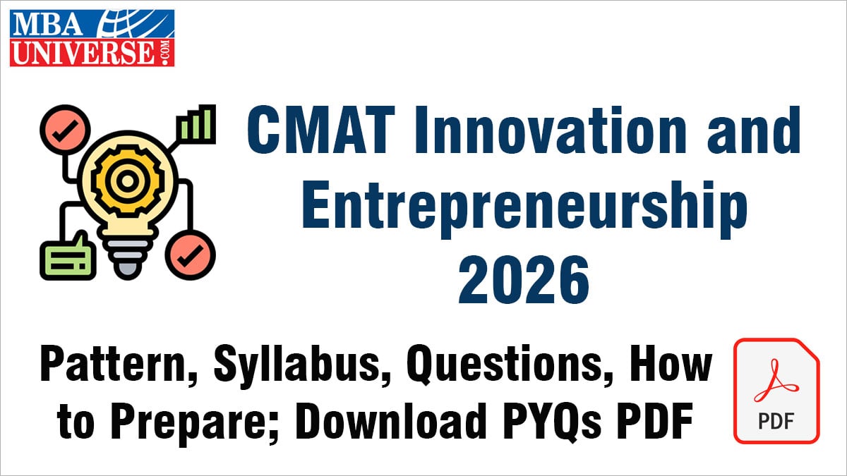 CMAT Innovation and Entrepreneurship 2026