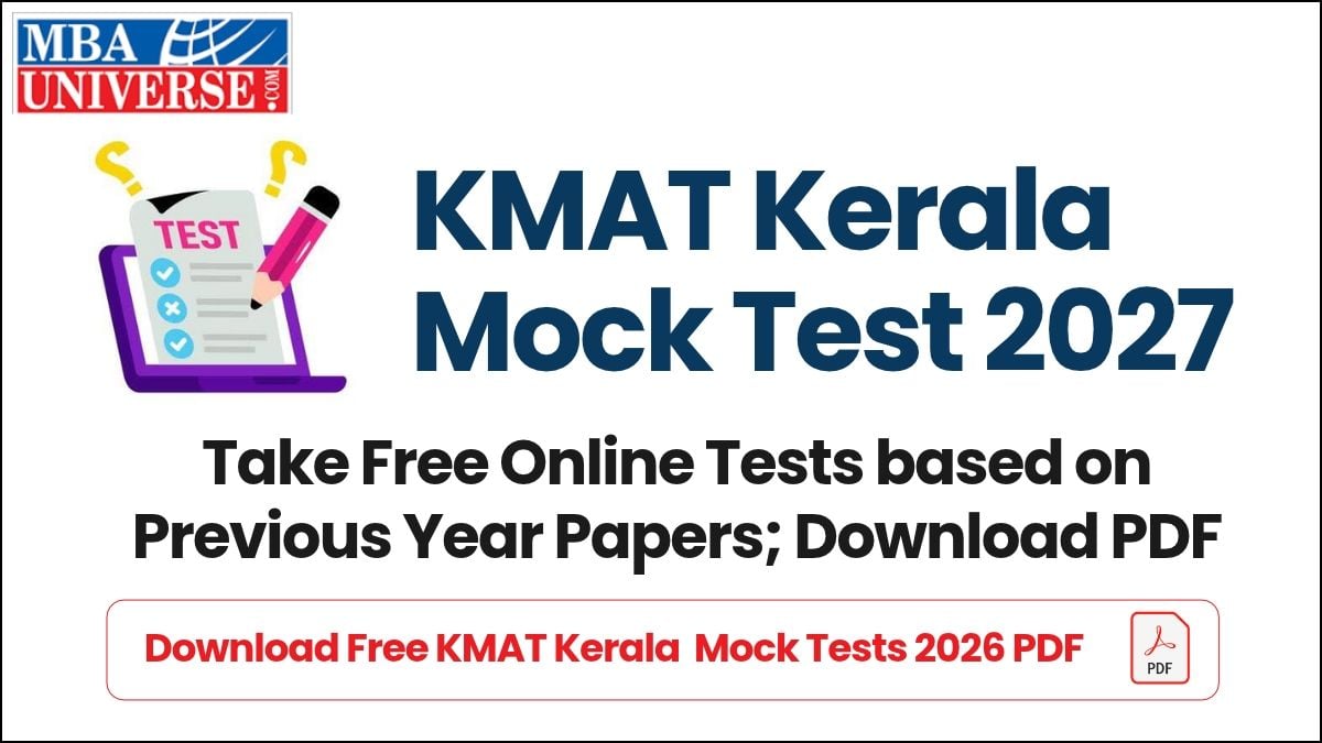 KMAT Kerala Mock Test 2027: Take Free Online Tests based on Previous Year Papers; Download PDF