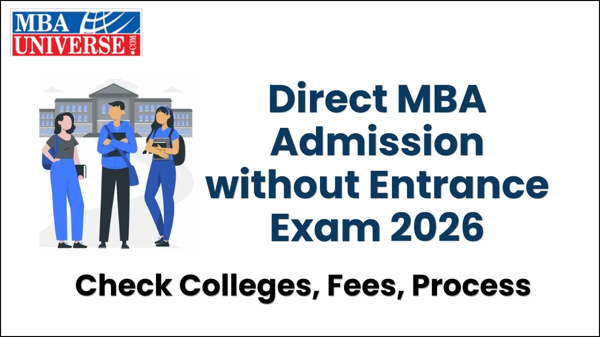 Direct MBA Admission without Entrance Exam 2026