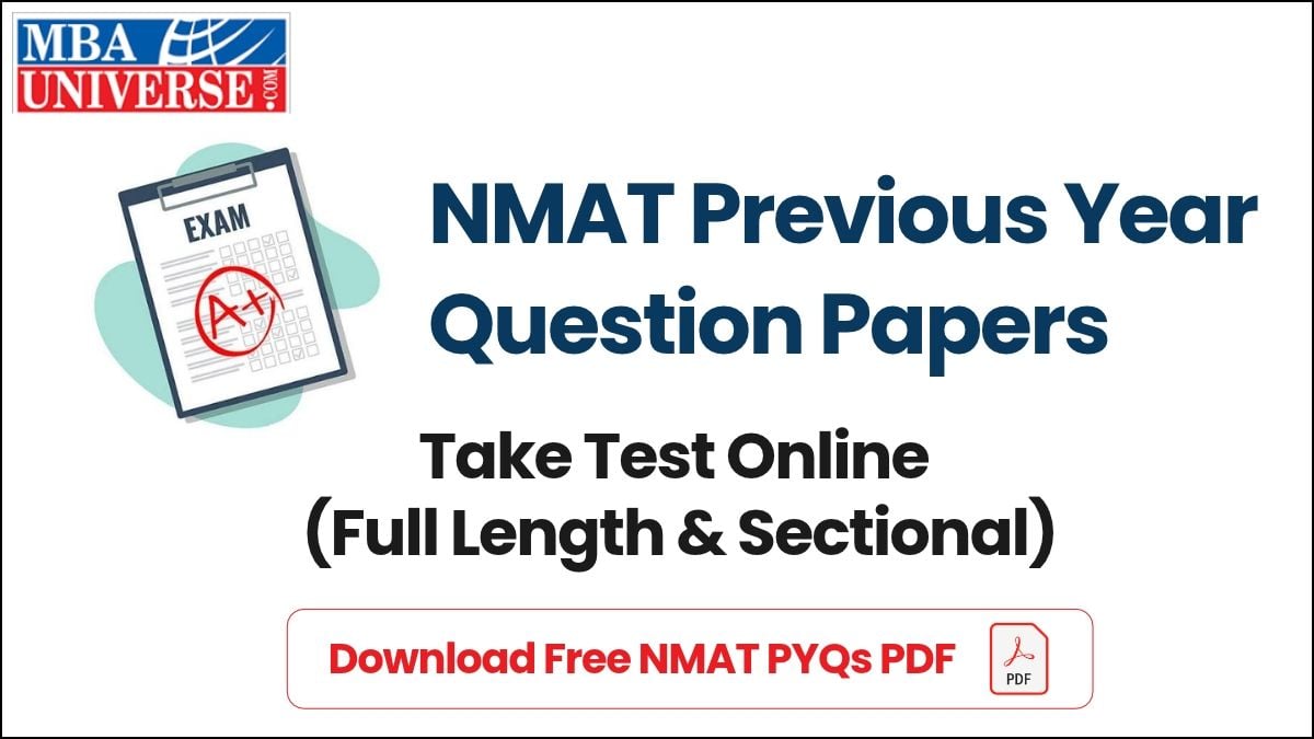 Download Free NMAT Previous Year Question Papers PDF
