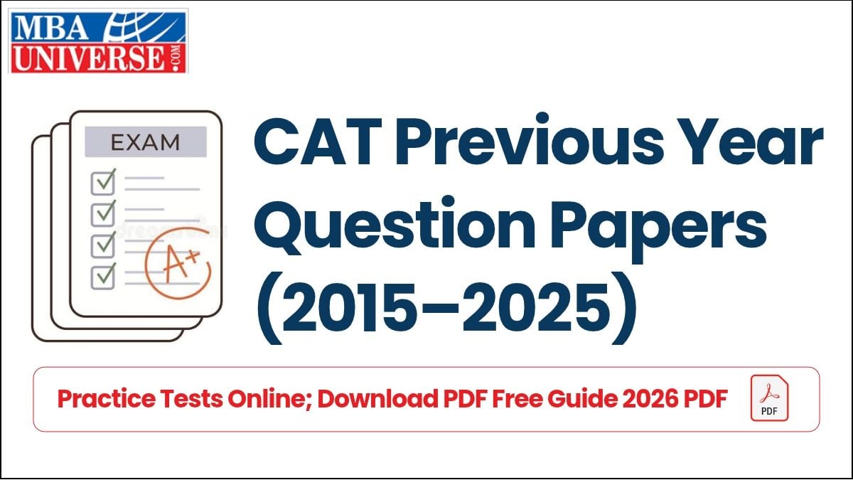 Download CAT Previous Year Question Papers (2015–2025) PDF