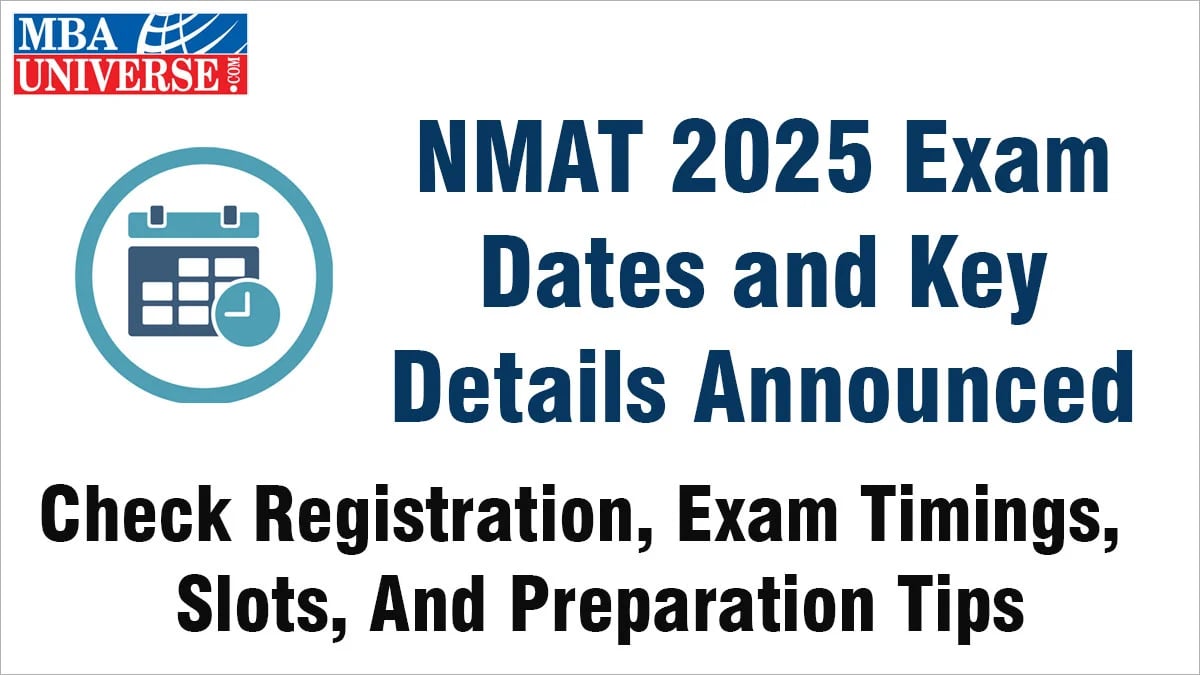 nmat 2025 exam dates announced with registration, exam timings, slots, and preparation tips for mba aspirants