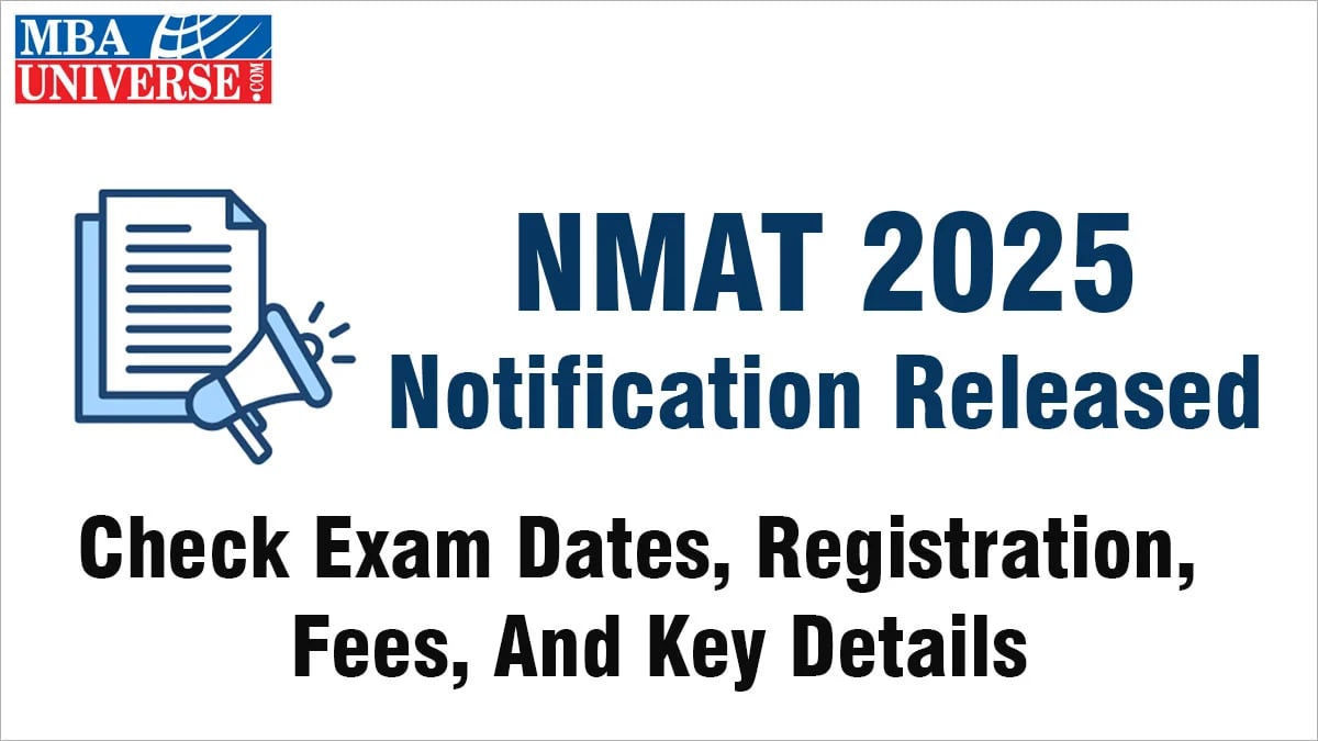 nmat 2025 notification released with exam dates, registration, fees, rescheduling, and key details for mba aspirants