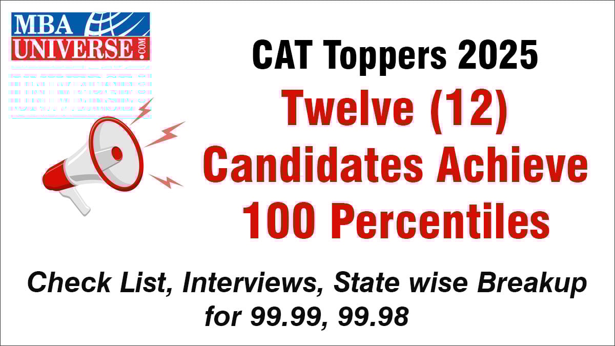 CAT 2025 Toppers
