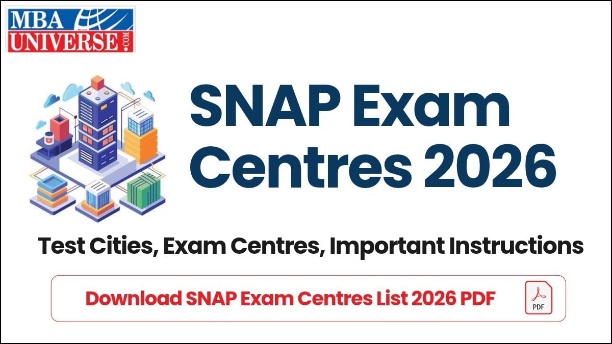 Download SNAP Exam Centres List 2026 PDF