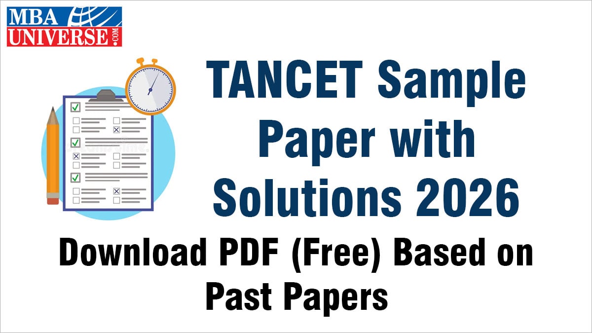 TANCET 2026 Sample Paper with Solutions