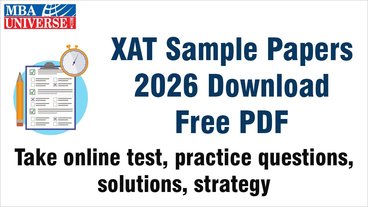 xat sample papers 2026 download free pdf take online test practice questions with solutions tips