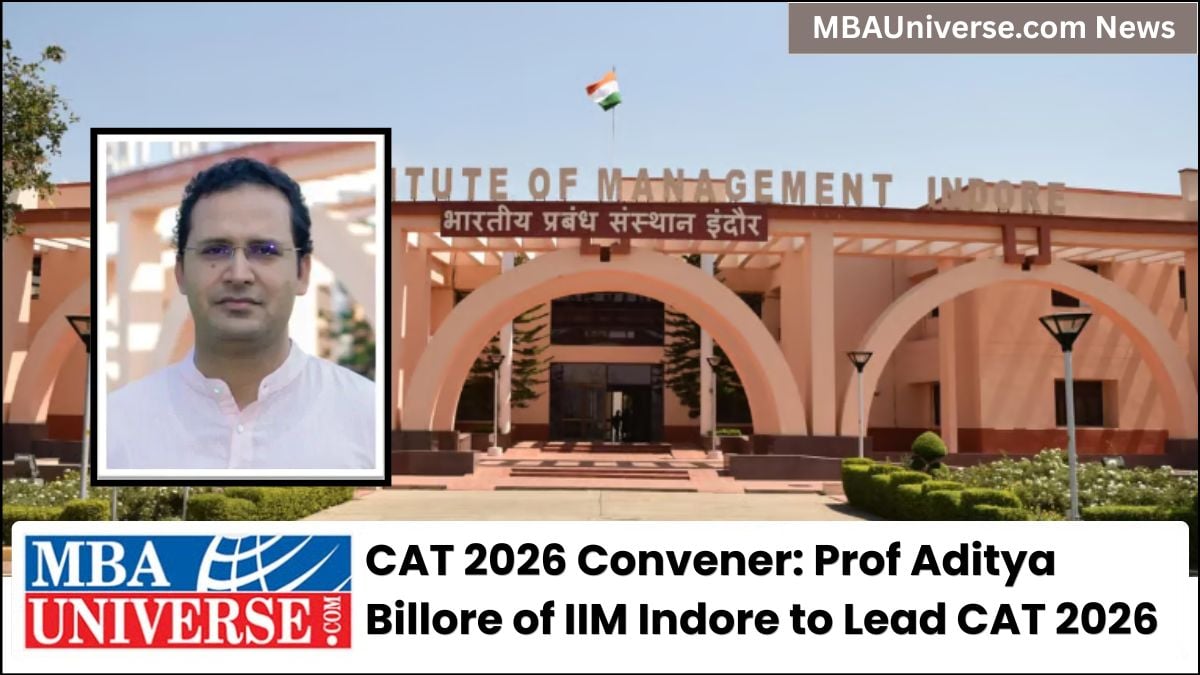 CAT 2026 Convener: Prof Aditya Billore, IIM Indore