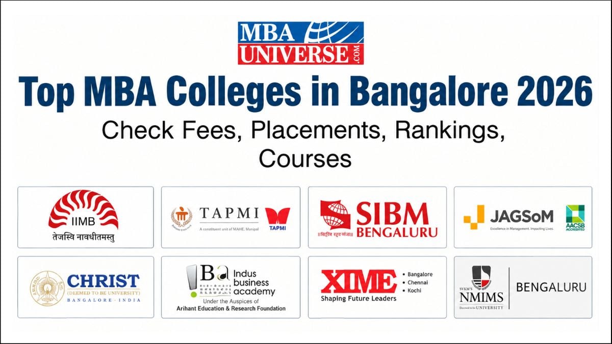 Top MBA Colleges in Bangalore 2026: Check Fees, Placements, NIRF Ranking, Admission Process (Updated)
