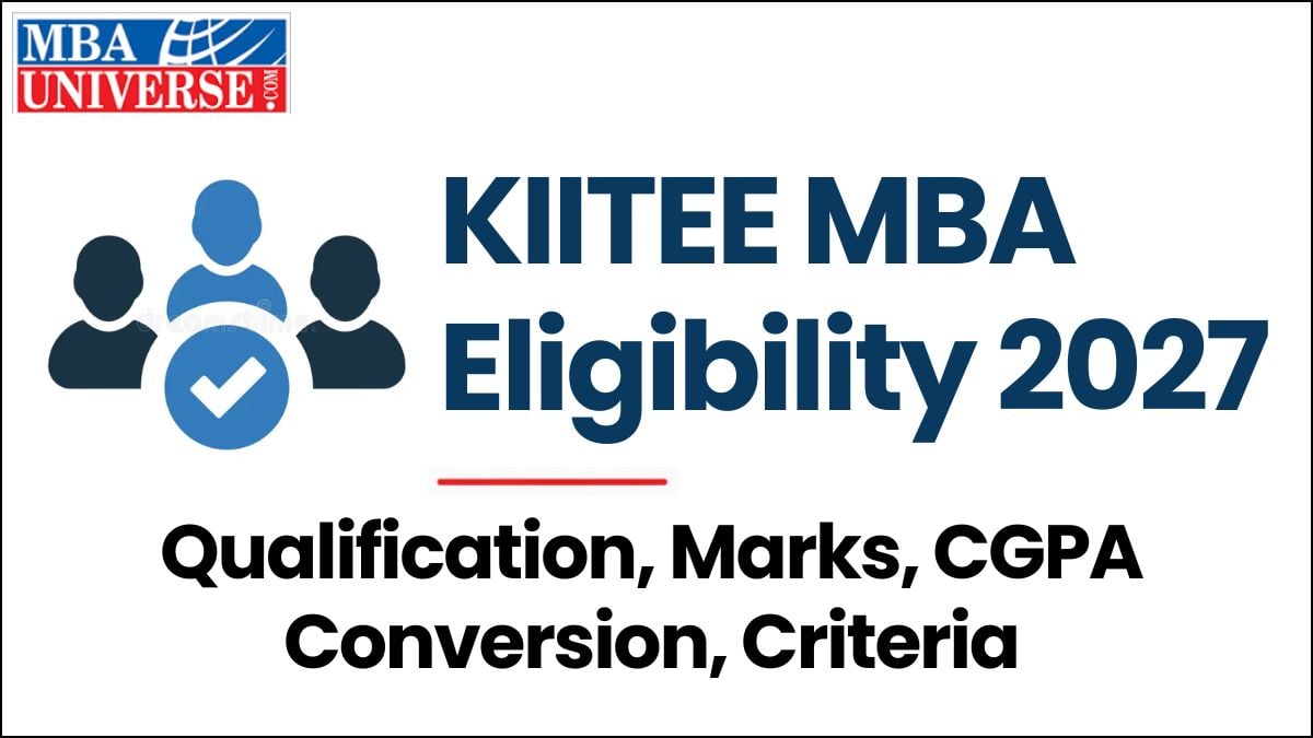KIITEE MBA Eligibility 2027 