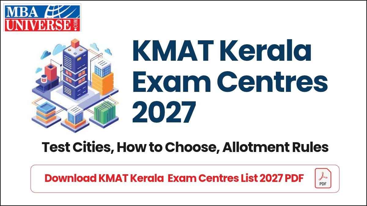 KMAT Kerala Exam Centres 2027: Test Cities, How to Choose, Allotment Rules, Download KMAT Kerala  Exam Centres List 2027 PDF