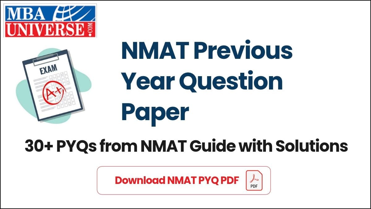 NMAT Previous Year Question Paper
