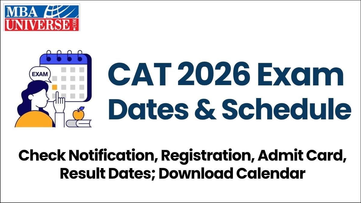 CAT 2026 Exam Schedule, Dates, Registration and Admit Card Details