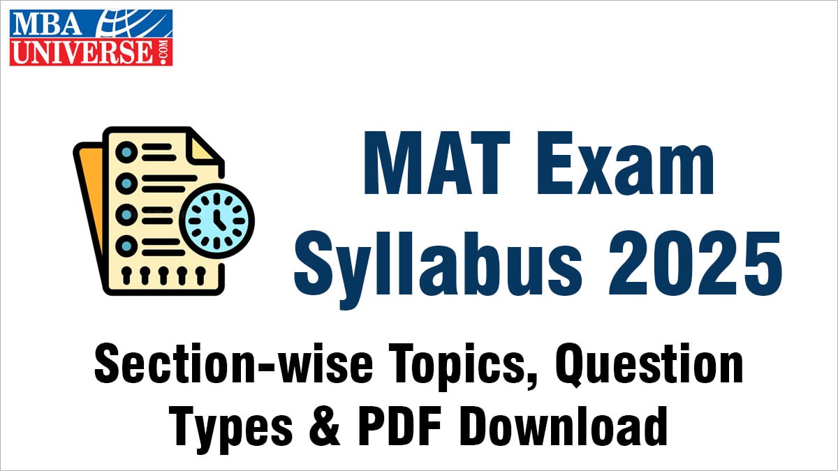 mat exam syllabus 2025 section wise topics type of questions pdf download for mba preparation