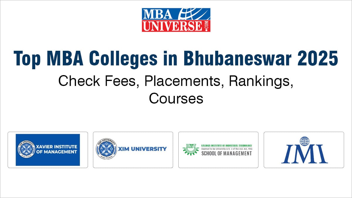 Top MBA Colleges in Bhubaneswar 2025: Fees, Placements, Rankings, Admissions
