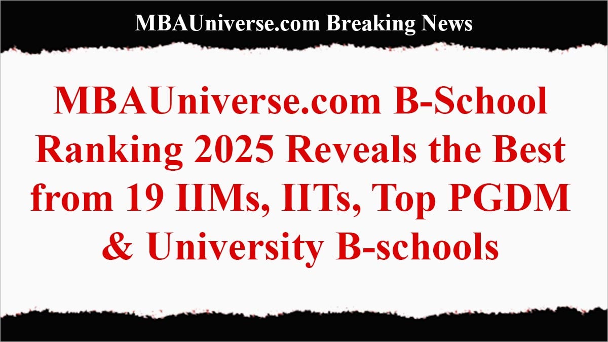 MBA Rankings in India 2025