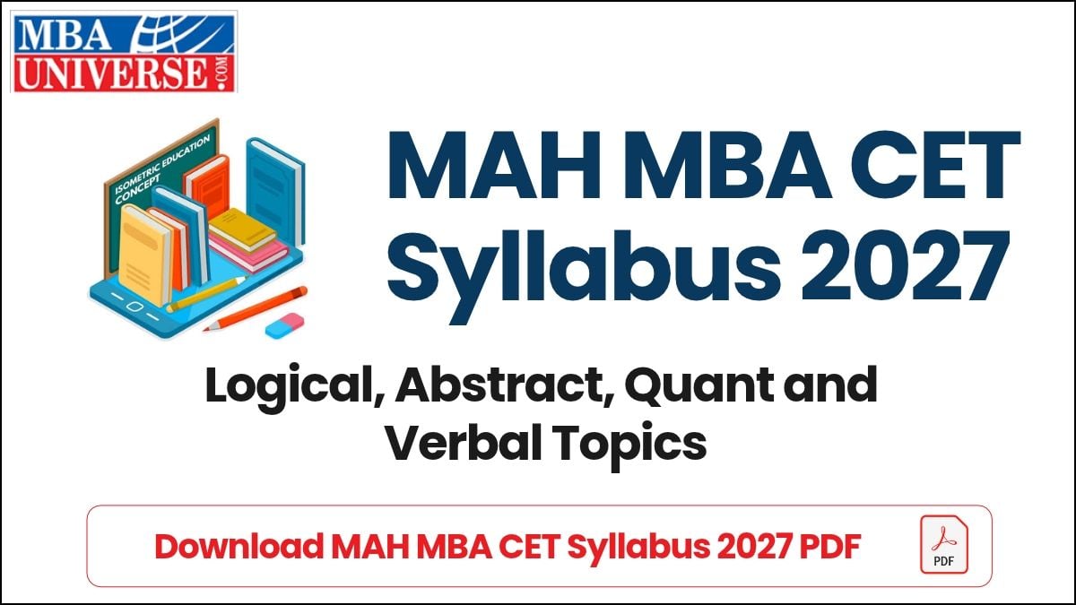 MAH MBA CET Syllabus 2027: Topics, Weightage, Download PDF