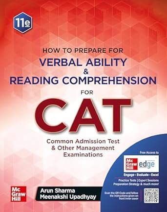 How to Prepare for Verbal Ability and Reading Comprehension for CAT by Arun Sharma & Meenakshi Upadhyay