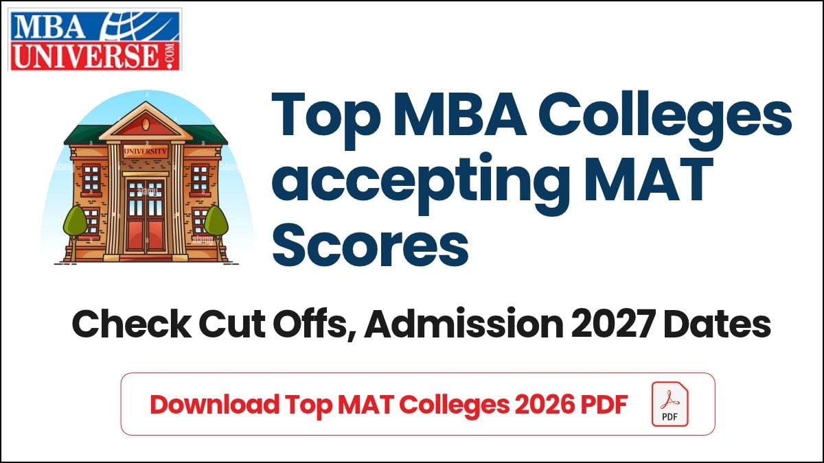 Download Top MBA Colleges accepting MAT 2026 PDF