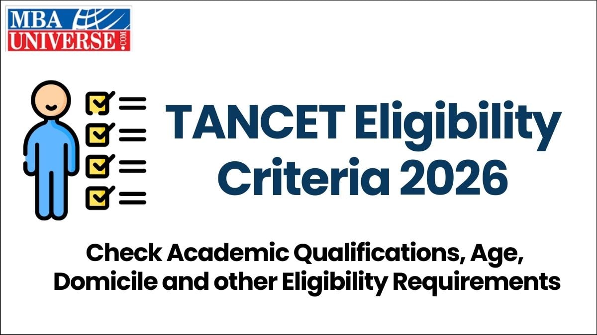 TANCET 2026 Eligibility Criteria
