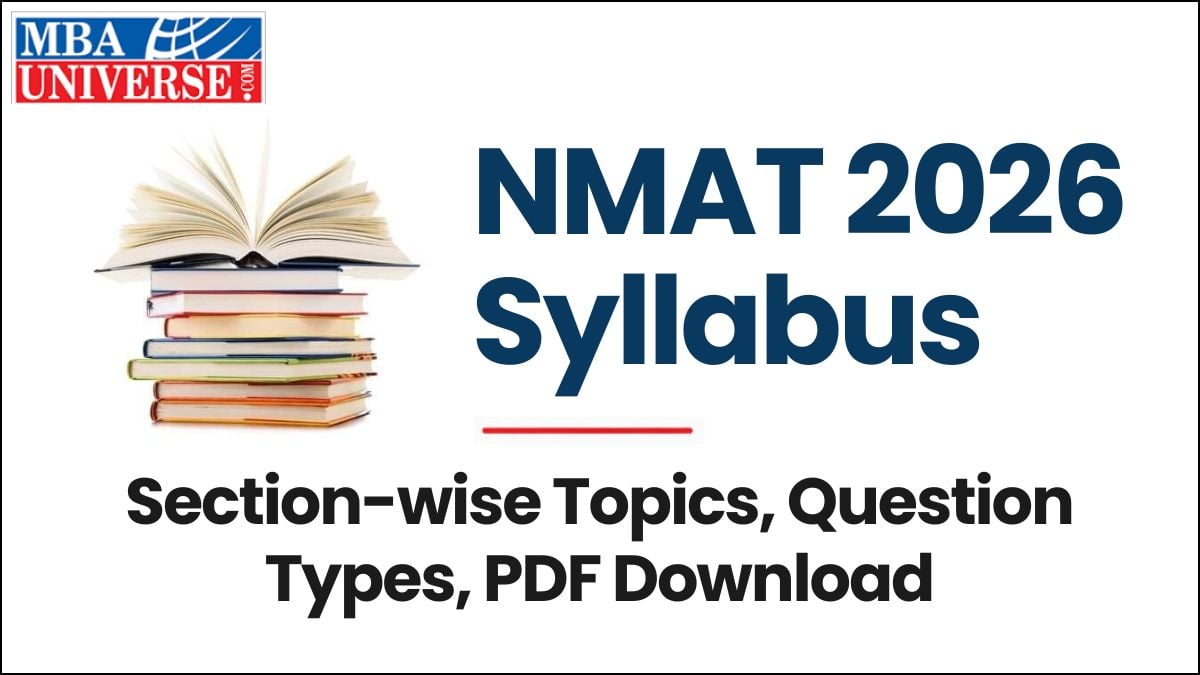 NMAT Syllabus 2026: Section-wise Topics, Question Types, PDF Download
