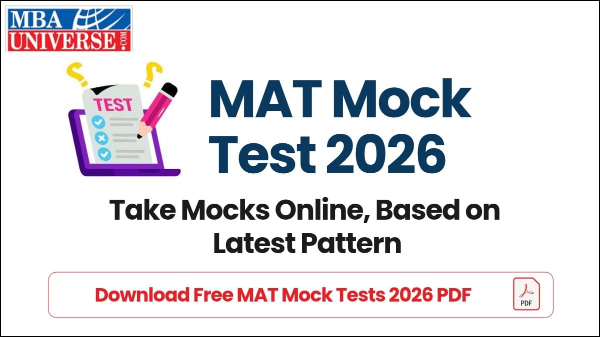 Download Free MAT Mock Tests 2026 PDF
