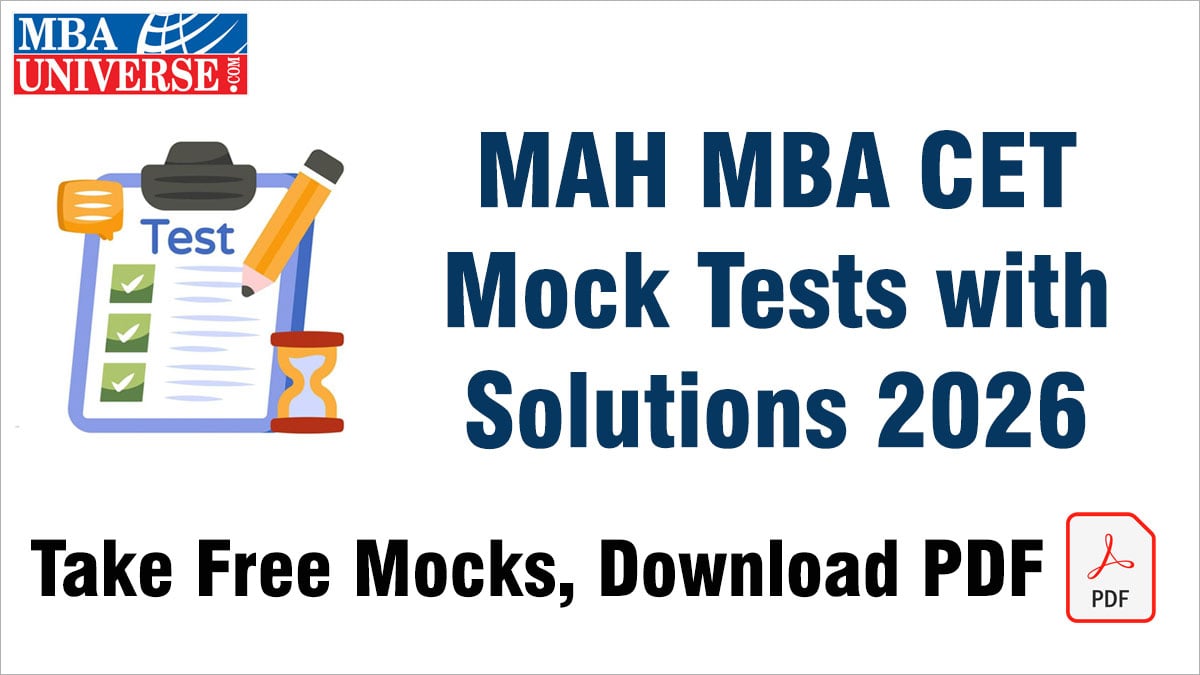 MAH MBA CET Mock Tests with Solutions 2026
