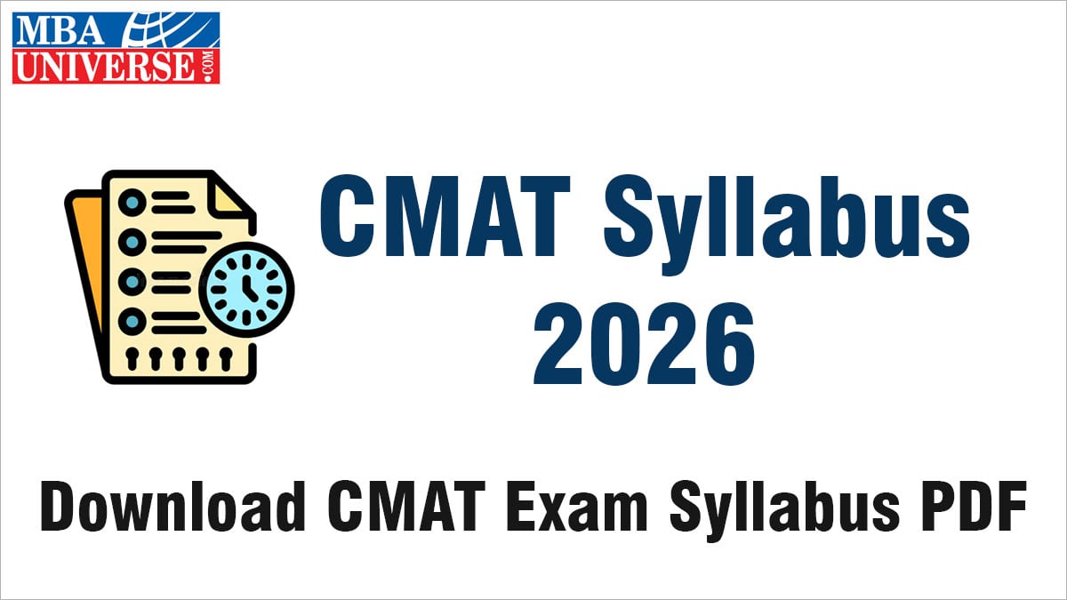 cmat syllabus 2026 with section wise topics, total questions, weightage and free pdf download for exam preparation