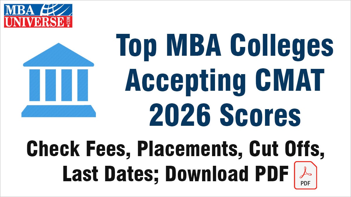 Top MBA Colleges Accepting CMAT Scores 2026