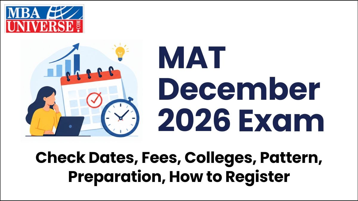 MAT 2026: December Exam Dates Announced; CBT on Dec 20, PBT on Dec 27, Registration Open; Check Fees, Top Colleges, Pattern 