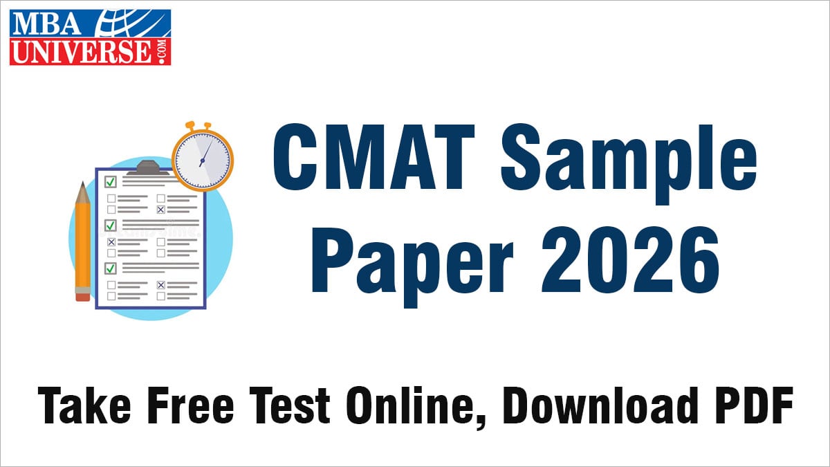 cmat sample paper 2026 free online test and pdf download based on previous year actual papers for exam preparation