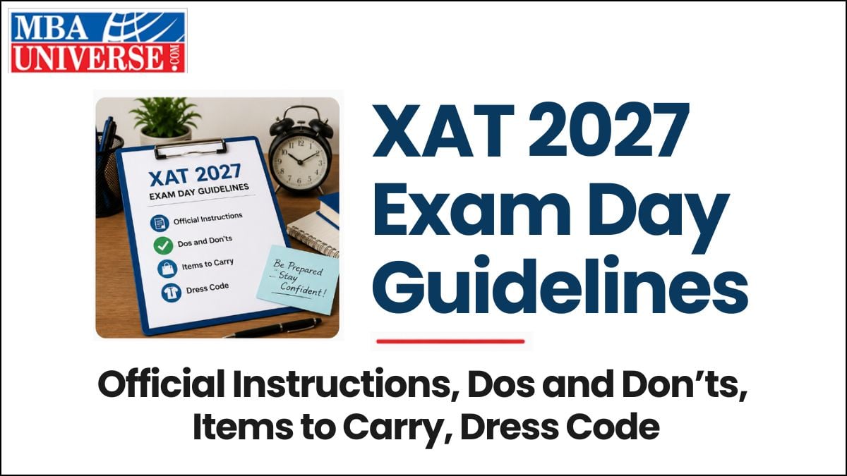 XAT 2027 Exam Day Guidelines