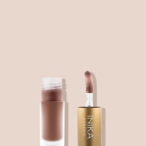 INIKA Tinted Lip Oil Colagen + Squalane lūpų aliejus su švelniu atspalviu, 5 ml (Cinnamon)