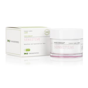 Innoaesthetics inno-derm® sensitive lengvas drėkinamasis kremas jautriai veido odai, 50 gr