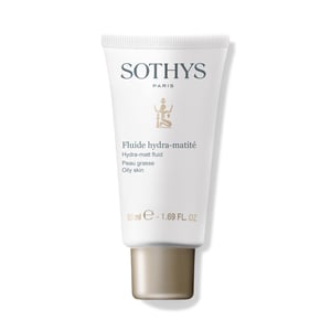 Sothys hydra matt drėkinantis fluidas riebiai odai, 50 ml