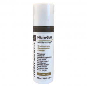mini NOON Micro Soft™ Cleanser mikroemulsinis švelnus veido prausiklis, 15 ml