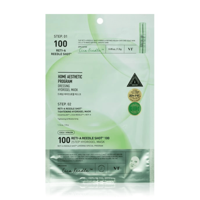 VT Cosmetics Reti-A Reedle Shot 100hL veido kaukė 1vnt