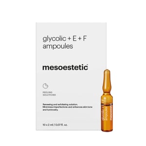 Mesoestetic Glycolic+E+F veido ampulės 10x2ml
