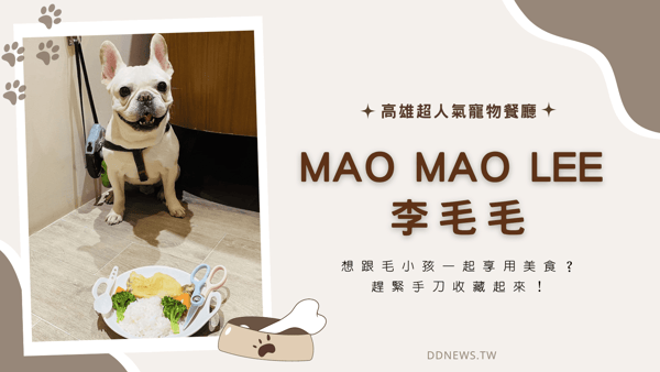 【高雄寵物餐廳推薦】想跟毛小孩一起享用美食？高雄超人氣寵物餐廳「Mao Mao Lee 李毛毛」手刀收藏起來！