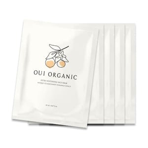 唯有機Oui Organic-甜橙淨白極光面膜 五入組