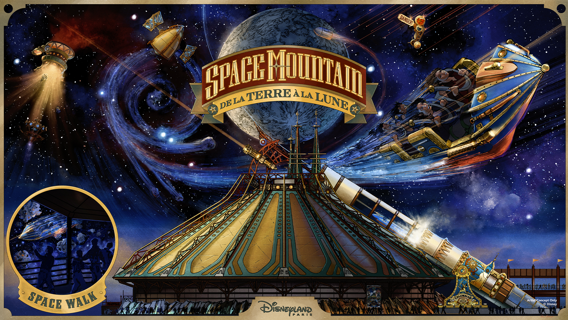 Disneyland Paris Space Mountain De la Terre