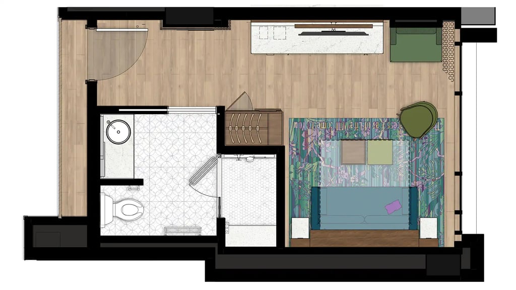 Duo Studio Floor Plan