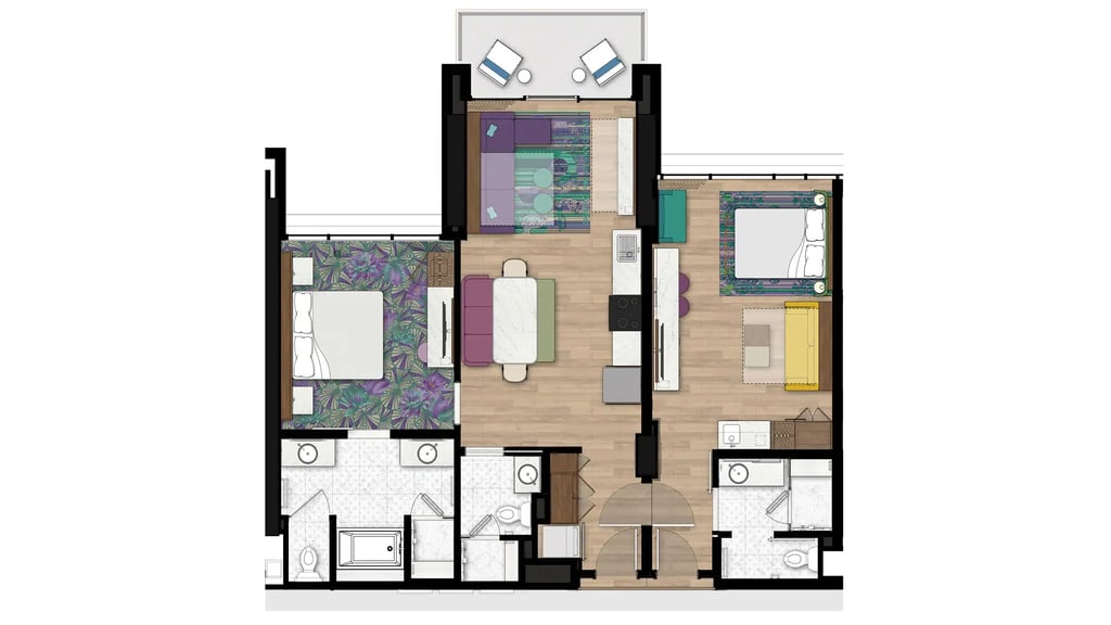One Bedroom Floor Plan