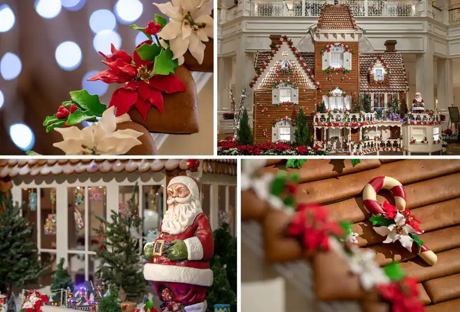 Gingerbread Displays during the Holidays at Walt Disney World
