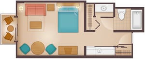 Beach Club Deluxe Studio Villa Floor Plan